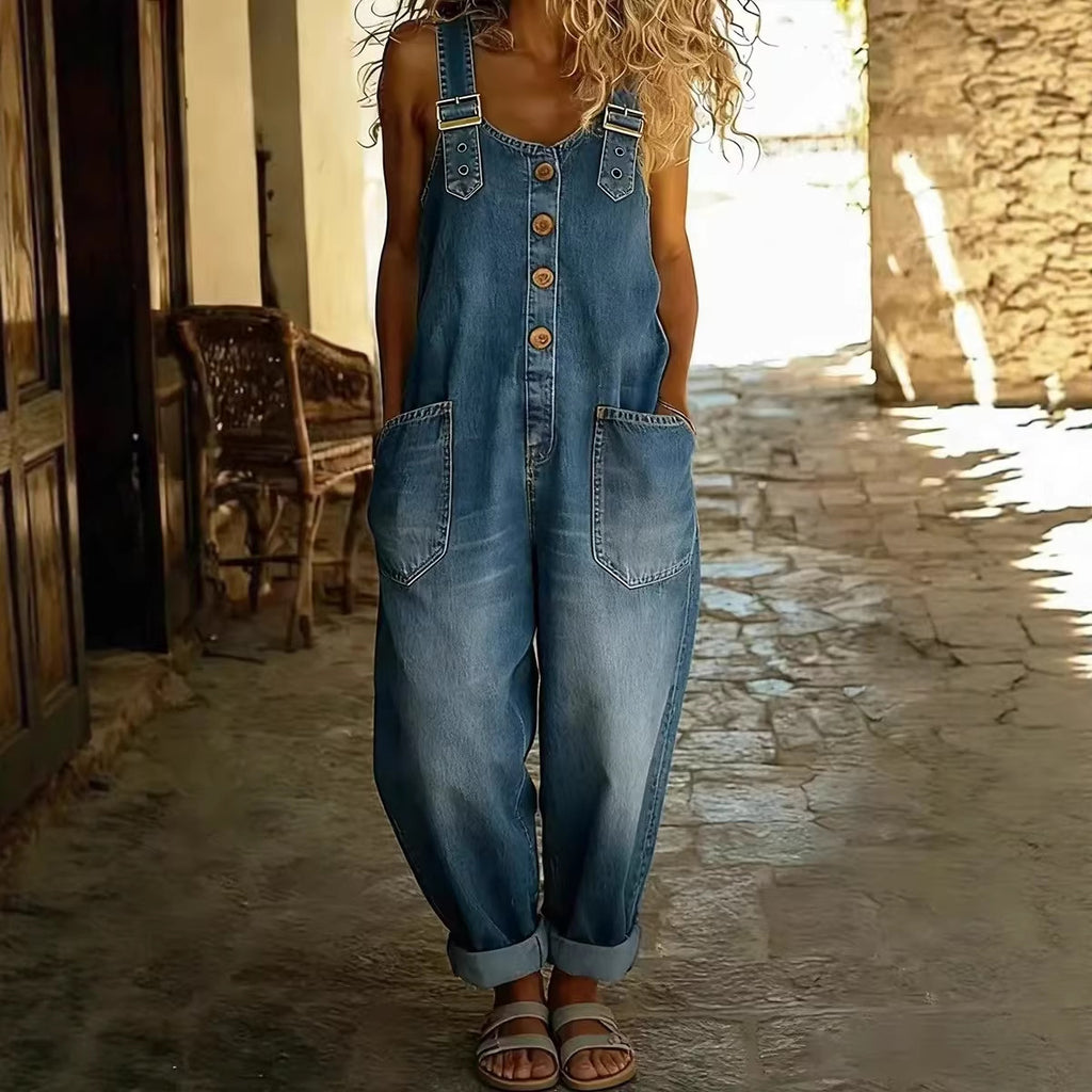 The Léonie Relaxed Denim Jumpsuit & Dungarees