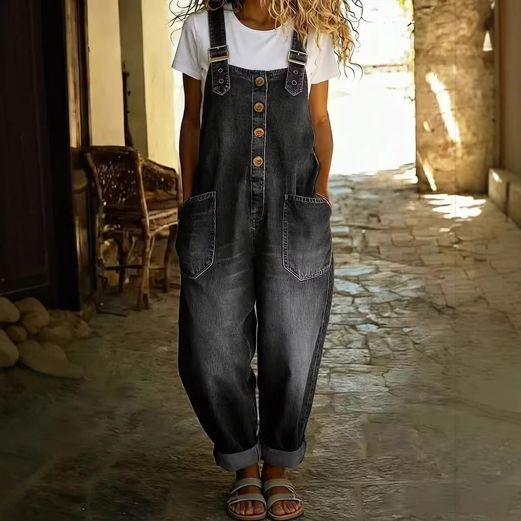 The Léonie Relaxed Denim Jumpsuit & Dungarees