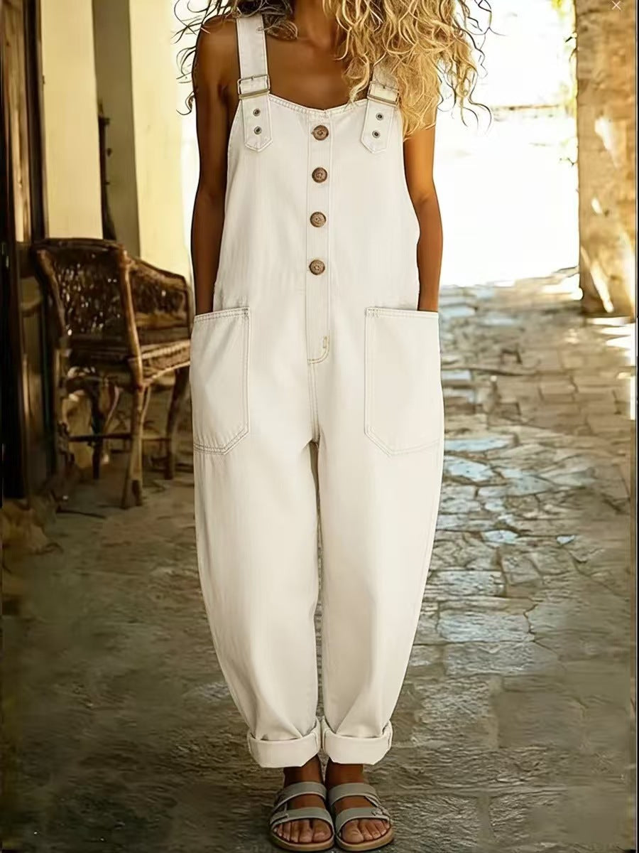 The Léonie Relaxed Denim Jumpsuit & Dungarees