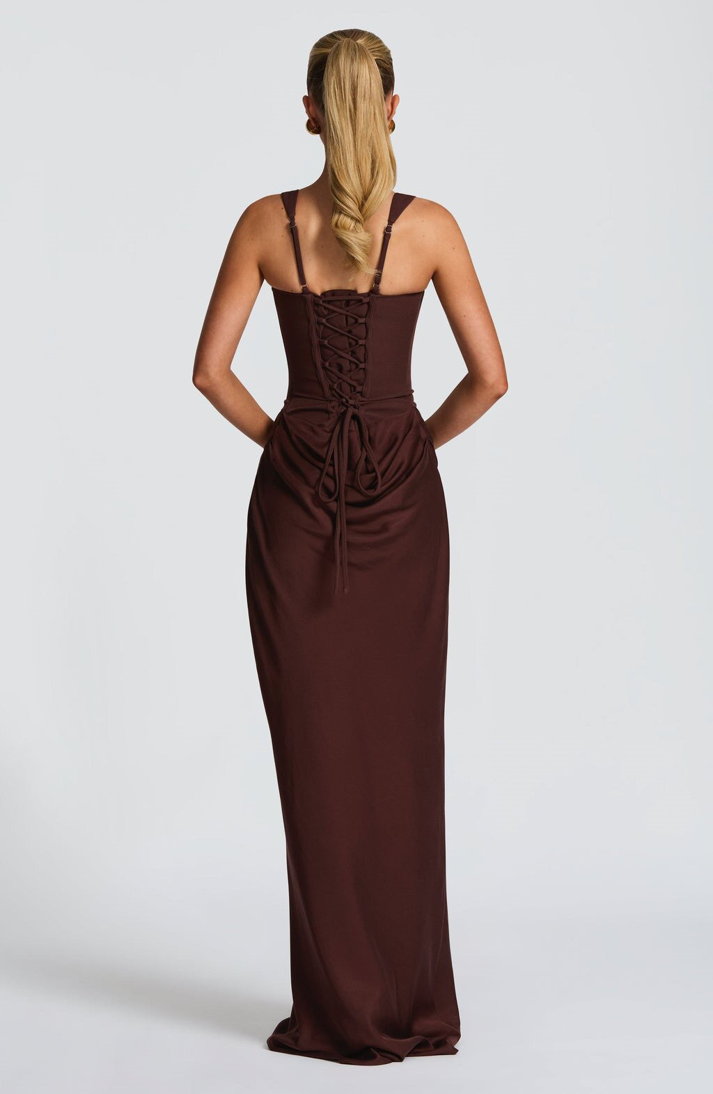 Formal Evening Gown - Draped Corset Maxi Dress | Margot