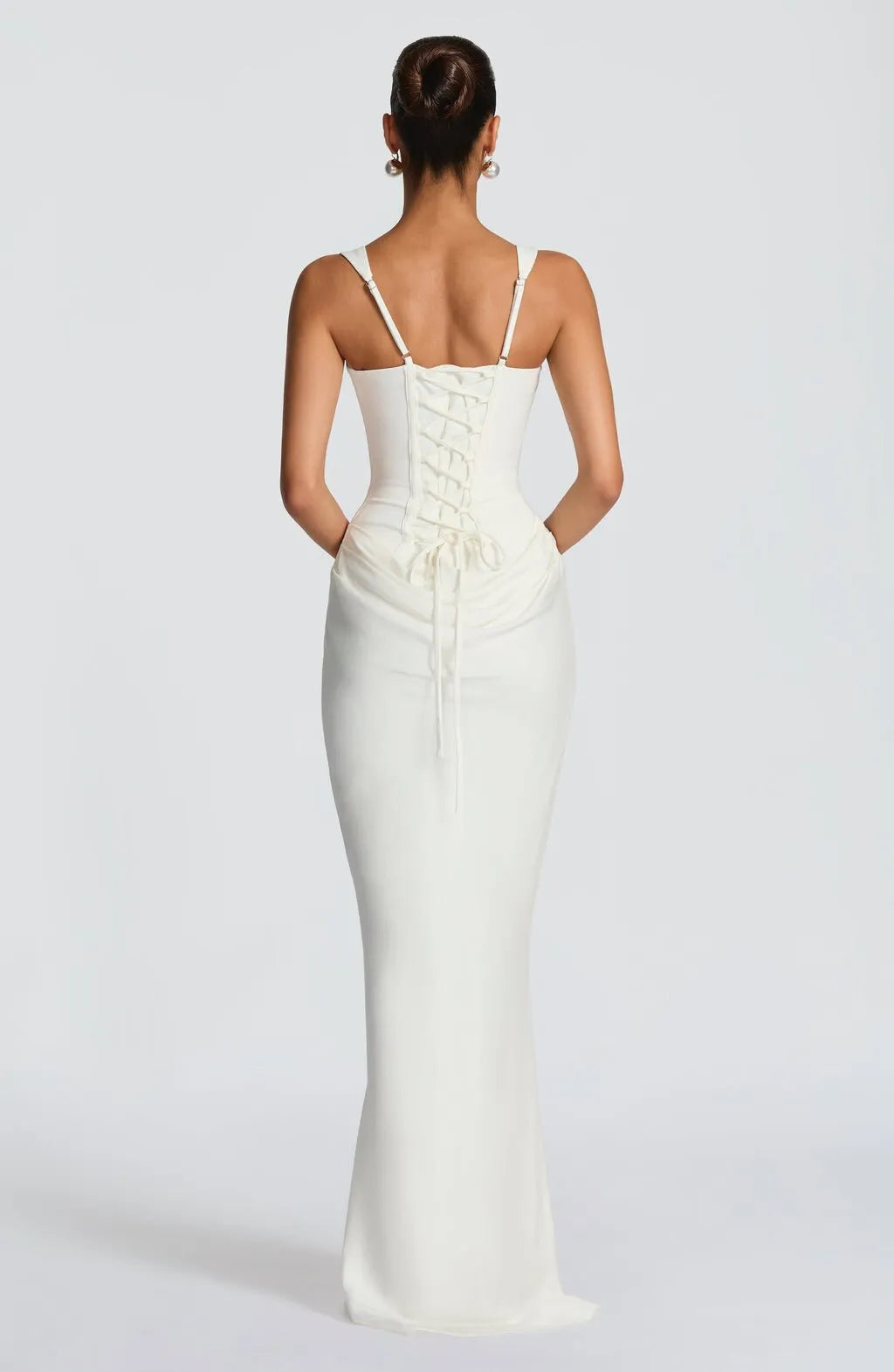Formal Evening Gown - Draped Corset Maxi Dress | Margot