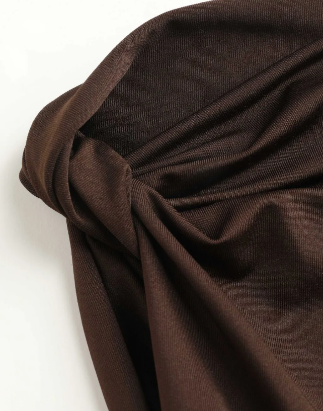 Elegant Cut-Out Ruched Maxi Dress - Sleeveless Asymmetrical Party Dress - Stella