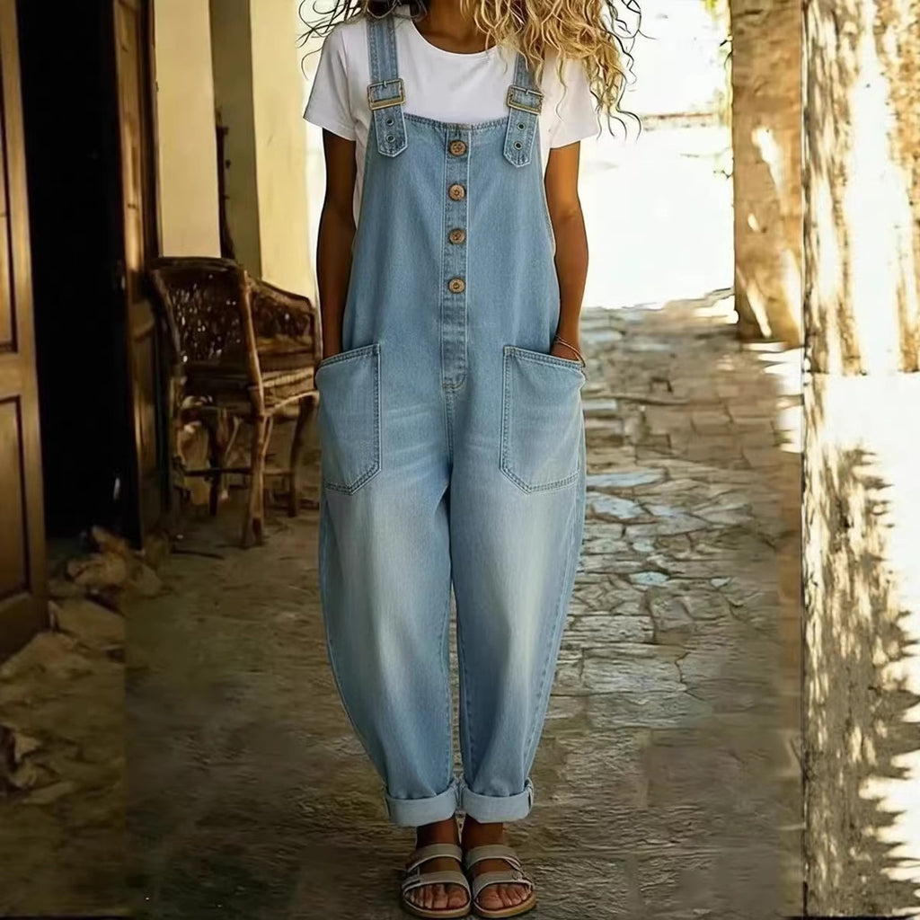 The Léonie Relaxed Denim Jumpsuit & Dungarees
