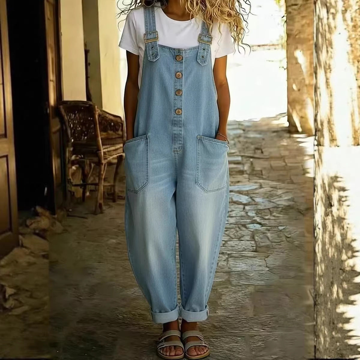 The Léonie Relaxed Denim Jumpsuit & Dungarees