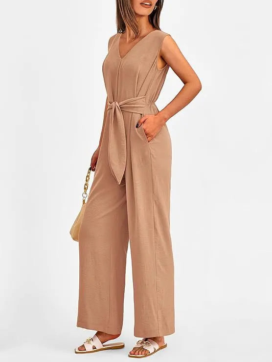 Tie-Waist Summer Jumpsuit | Josephine