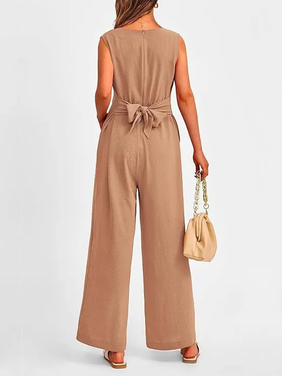 Tie-Waist Summer Jumpsuit | Josephine