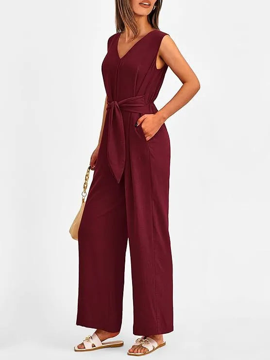 Tie-Waist Summer Jumpsuit | Josephine