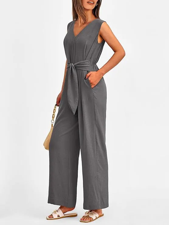 Tie-Waist Summer Jumpsuit | Josephine