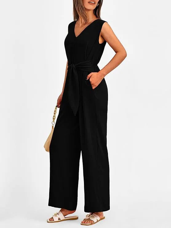 Tie-Waist Summer Jumpsuit | Josephine